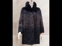 ミンク・レッキス／ダウンリバーシブルコート