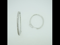 K18WGダイヤモンド（0.16ct）ピアス