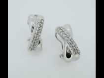 K18WGダイヤモンドピアス