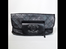 シャネルクラッチバッグ2WAYハンドバッグラムスキン （USED)