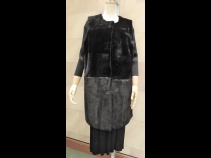 ミンクベスト ブラック