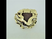 K18/Pt900シェルカメオダイヤモンド（0.11ct）ブロ－チ（パトリシアパルラ-テイ）