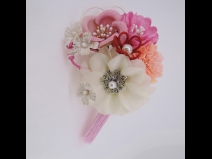 フラワ－コ－ム＆ミニフラワ－2点セット　うすピンク