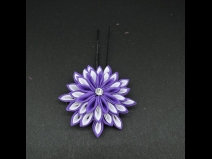 つまみ付フラワ－コ－ム・ミニ2点セット　青