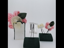 つまみ細工　ビラ付　コーム＆Uピン４点セット