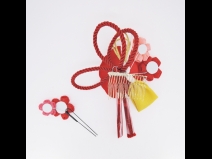 フラワ－コ－ム＆ミニフラワ－2点セット　赤