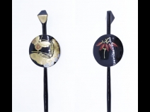 蒔絵　平打かんざし