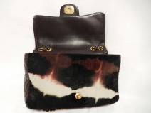 シャネル　ハラコチェーンショルダーバック　　 (USED)