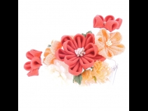 フラワ－コ－ム＆ミニフラワ－2点セット　オレンジ