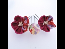 ちりめん細工・ちりめん玉5点セット  ワイン