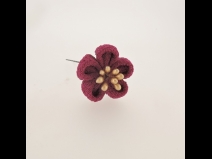 ミニフラワ－Uピン3点セット　 薄紫