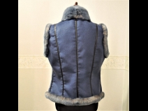 ラビット・カシミヤ・リバ－シブルベスト