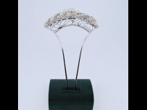 パール付金属かんざし　シルバー