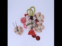 フラワーコーム＆ミニフラワー2点セット　赤