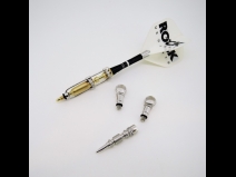 K18ペンダントネックレス（ダーツメレ革ヒモ）