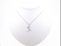 K18WGダイヤモンド 0.74ct ネックレス