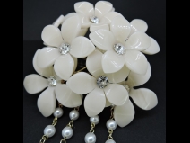 舞子かんざし（コーム）　白