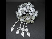 舞子2本足かんざし　シルバ－