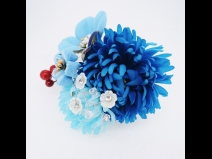 フラワ－コ－ム＆ミニフラワ－2点セット　ブル－