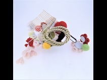 ふじさがりフラワーコーム＆ミニフラワー2点セット　グリ－ン