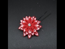 つまみ付フラワ－コ－ム・ミニ2点セット　パープル