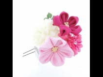 フラワ－コ－ム＆ミニフラワ－2点セット　ピンク