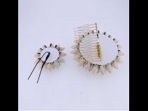 つまみ細工コ－ム＆ミニＵピンセット　ブラック