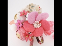 つまみ細工つばきフラワ－コ－ム花下がり＆ミニフラワーセット