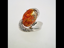 PTオパ－ル（3.41ct）ダイヤモンド（0.22ct）リング