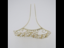 パ－ル付金属かんざし　ゴールド