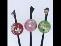 蒔絵　玉かんざし