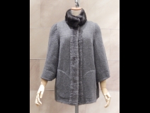 ミンク・カシミア100％ リバーシブルジャケット