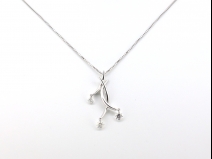 K18WGダイヤモンド 0.74ct ネックレス