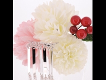 ビラカン付フラワ－コ－ム　ピンク