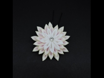 つまみ付フラワ－コ－ム・ミニ2点セット　白