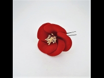 牡丹フラワ－コ－ム＆ミニフラワ－2点セット　赤