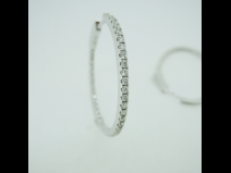K18WGダイヤモンド（0.16ct）ピアス