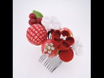 つまみ細工　フラワ－コームセット