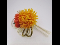 フラワ－コ－ム＆ミニフラワ－2点セット　オレンジ