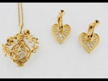 K18　ネクレス・イヤリングセット