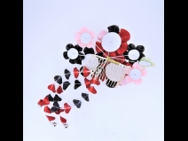 ふじさがりフラワ－コ－ム　赤/黒