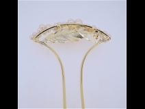 パ－ル金属かんざし　ゴールド