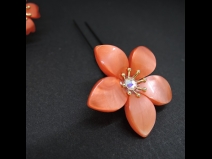 舞子かんざし(コーム）2点セット　赤