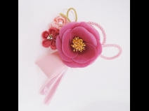 フラワ－コ－ム＆ミニフラワ－2点セット　ピンク