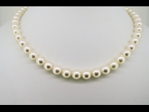 和珠真珠ネックレス（7.5～8.0mm）＆ピアスセット