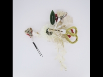 フラワ－コ－ム＆ミニフラワ－2点セット　白/白