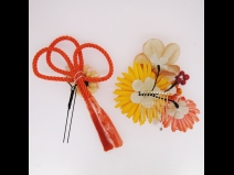 フラワ－コ－ム＆ミニフラワ－2点セット　オレンジ