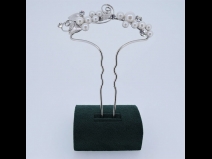 パール付金属かんざし　シルバー