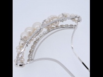 パール付金属かんざし　シルバー