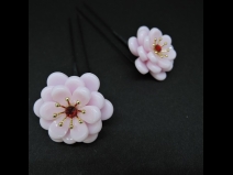 舞子かんざし（コーム）・ミニ3点セット　水色/ピンク